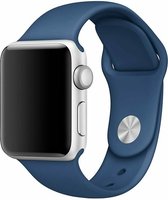 Rubberen sport bandje voor de Geschikt voor Apple Watch 38mm - 40mm S/M - Ocean blue 1|2|3|4|5|6|7