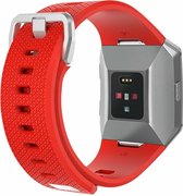 Luxe Siliconen Bandje voor FitBit Ionic – Rood