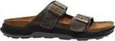 Birkenstock Arizona Heren Slippers Faded Khaki Regular-fit | Groen | Nubuck | Maat 41