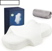 Lunezy Hoofdkussen - Memory Foam Bed Kussen - Ergonomisch Met Armleuning - Comfortabel Nekkussen - Slaapkamer - Stressverlichtend - Orthopedisch