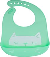 Baby slabbetje van silicone voor groen