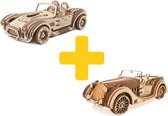 UGears modelbouw hout voordeelpakket Cobra en de Roadster