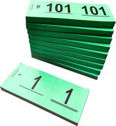 DULA Garderobenummers - Nummerblok - Groen