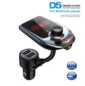 FM-transmitter Auto Kit Handsfree Draadloze Bluetooth MP3 Speler Dual Usb QC3.0 Fast Charger Bluetooth Audio-ontvanger Fm-zender Modulator SD kaart en Aux ingang