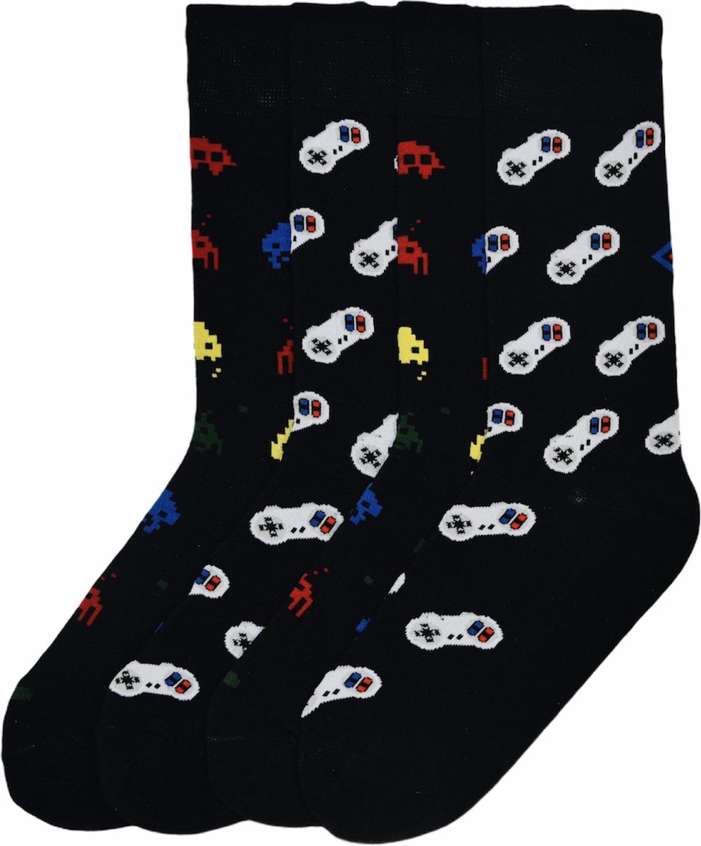 Sock It -Gaming Socks-controller sokken-space invader sokken- bundelpak