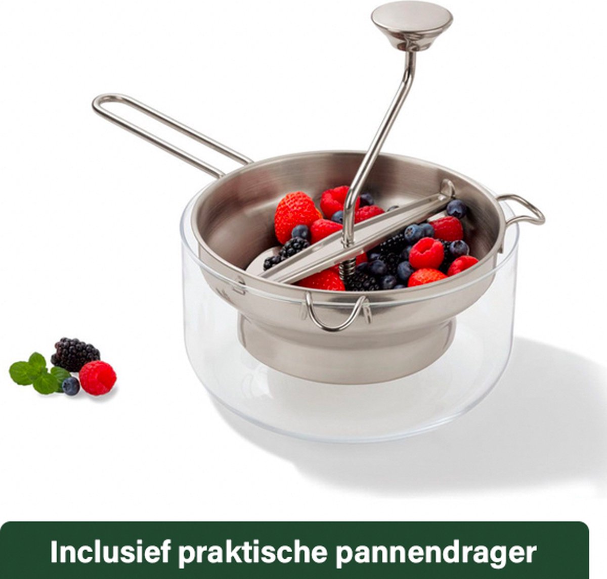 Tomatto Passeerzeef 20 cm - 3 Zeven - Voor Soep, Jam, Puree Tomatto Passeerzeef 20 cm - 3 Zeven - Voor Soep, Jam, Puree
