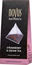 Novus Tea Strawberry & Cream - Thee - 15 stuks - Award Winning Tea