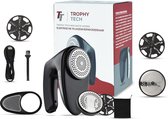 Trophy tech® Elektrische Pluizenverwijderaar - Ontpluizer - Draadloos - Extra Opzetstukken - Zwart