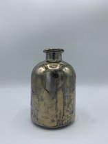 sierfles - vaas - decoratieve fles - oud goud - 17 cm
