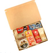 Brievenbuspakket bites borrels - cadeau pakket - brievenbus cadeau - cadeau - brievenbus - snoep -eten - koffie - chocolade - cadeau - verjaardag - thee - giftset