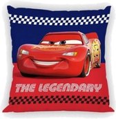 Disney Cars Lightning McQueen (2 Zijden) Sierkussens - Kussen - 40 x 40 inclusief vulling - Kussen van Polyester - KledingDroom®
