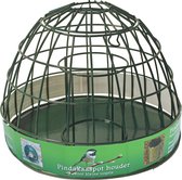 Boon pindakaaspot houder metaal groen voor kleine vogels - afmeting - 19,0 x 25,0 x 25,0 cm - gewicht - 0,72kg