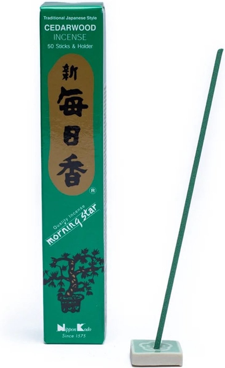 Goedkoopste Japanse wierook - Morning Star - Cedarwood