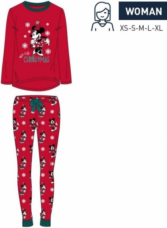 DISNEY - Mickey - Pyjama Long Jersey Femme - (XS)