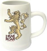 Game of Thrones - Verre à bière - Blanc - Céramique - Lannisters - Hear me Roar
