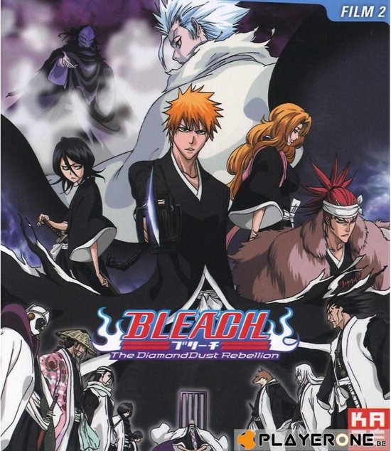 Hoes van Bleach Film 2: The Diamond Dust Rebellion. Met Ichigo, Rukia, Orihime, Renji, Toshiro en andere personages.