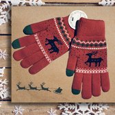 Winter handschoenen LAPLAND van BellaBelga voor jongeren, dames en heren - rood