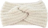 Yoonz - Hoofdband - Gebreide Hoofdband - Oorwarmers - Winter Haarband - Beige