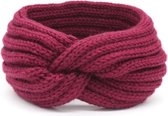Yoonz - Hoofdband - Gebreide Hoofdband - Oorwarmers - Winter Haarband - Paars