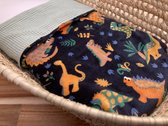 Wiegdeken Oud Mintgroen Dino Fleece