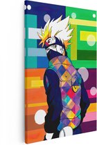 Artaza Canvas Schilderij Anime Hatake Kakashi uit Naruto - 80x120 - Groot - Muurdecoratie - Canvas Print