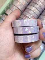 Wish design - Washi Tape - Star and moon holografisch