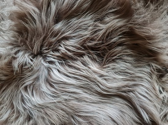 Groot schapenvacht vloerkleed - 200x120 cm - taupe/grijs/bruin - Lindian  style | bol.com