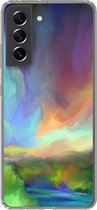 Convient pour coque Samsung Galaxy S21 FE - Paysage - Aquarelle - Ciel - Coque de téléphone en Siliconen