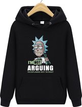 Rick and Morty Hoodie - Im Not Arguing - Maat XL