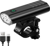 Fietslicht Racefiets - MTB | Zeer krachtige LED fietsverlichting | Waterdicht | 5 lichtstanden | Oplaadbaar met USB-C