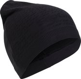 GripGrab - Freedom Warp Knitted Seamless Beanie Fiets Muts - Zwart - Unisex - Maat One Size