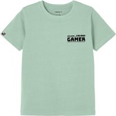 Name it t-shirt jongens - groen - NKMbumka - maat 116