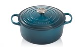 Le Creuset Gietijzeren ronde braadpan Deep Teal 24cm 4,2l