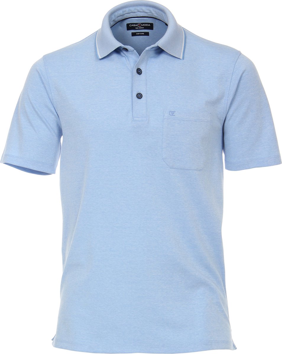 CASAMODA Polo Blauw - Maat L - Heren