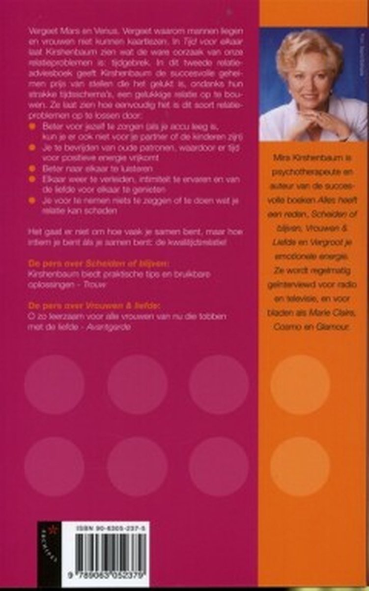 Tijd voor elkaar - back cover