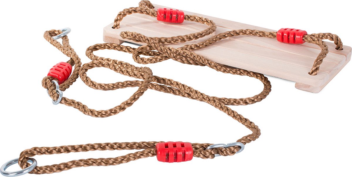 Tuinschommel voor kinderen / kinderschommel 40 x 16 cm - Speelgoedschommel met touwen - MAX 100kg - Afmeting schommel 40 x 16cm — afbeelding 5