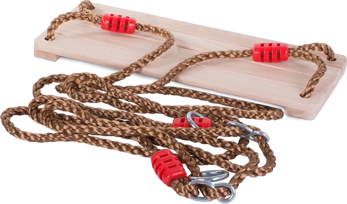 Tuinschommel voor kinderen / kinderschommel 40 x 16 cm - Speelgoedschommel met touwen - MAX 100kg - Afmeting schommel 40 x 16cm — afbeelding 3