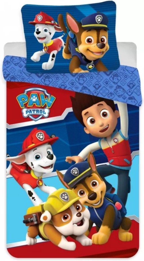 Paw Patrol Dekbedovertrek - Eenpersoons - 140 x 200 cm