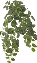 Mozaiekplant - Fittonia-hanger - kunstplant - 9 vertakkingen - 178 blad - UV bestendig - 75cm - Gigantische bladsteker - zonder pot
