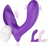 Olo® Draagbare Vibrator - Vibrator met Afstandsbediening (Butterfly Clitoris Vibrator) - Paars