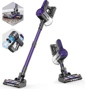 Steelstofzuiger Draadloos | Quortz | 250W | Stofzuiger Zonder Zak | Dyson Alternatief | Draadloze Stofzuiger | Purple Hurricane