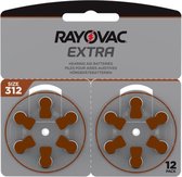 Rayovac Extra Hearing Piles 312 Marron - 12 pièces