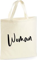 Woman shopper | 10 Liter | Handtas | Strandtas | Tas | Cadeau | Gift | Print | Bedrukking | 40 x 40 CM
