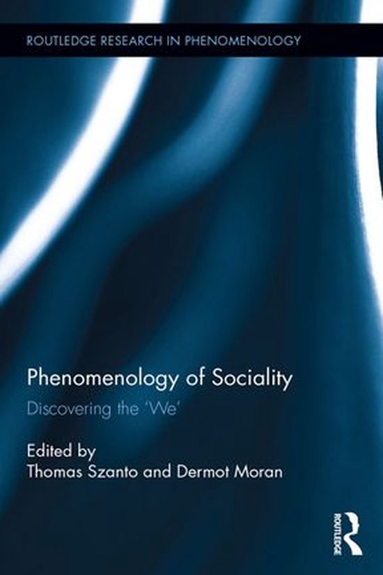 Routledge Research in Phenomenology - Phenomenology of Socia ... - cover