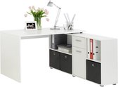 Bureau | Hoekbureau | Schrijftafel | Wit | 136x75x67 cm | Hout