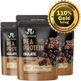 Plantpowders - Plantaardige Eiwitshake - Proteïne Poeder - Eiwitpoeder - Vegan Proteïne Shake - Chocolade - 3 x 1000 gram (99 shakes) - Vrienden Voordeelbundel - Met Gratis Cadeaub