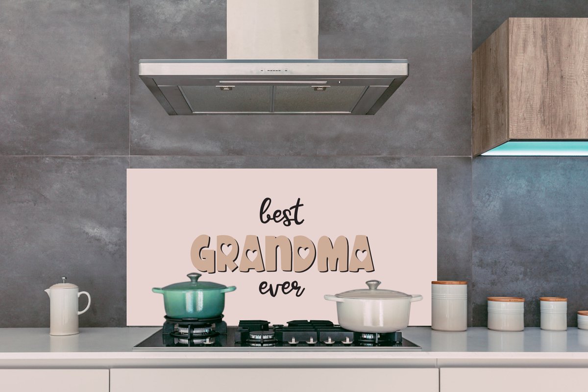 KitchenYeah Spatscherm 120x60 cm - Best Grandma Ever - Aluminium thumbnail 6