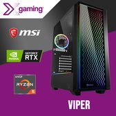 VIPER Game PC Ryzen 5 5600G, GeForce RTX3060, 16GB, 1 TB NVME SSD