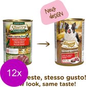 Stuzzy Tin Adult - Boeuf - Nourriture pour chiens - 12 x 400 g