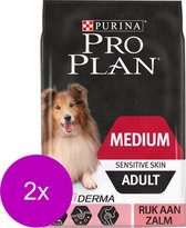 Pro Plan Dog Adult Medium Breed Sensitive Zalm - Hondenvoer - 2 x 14 kg